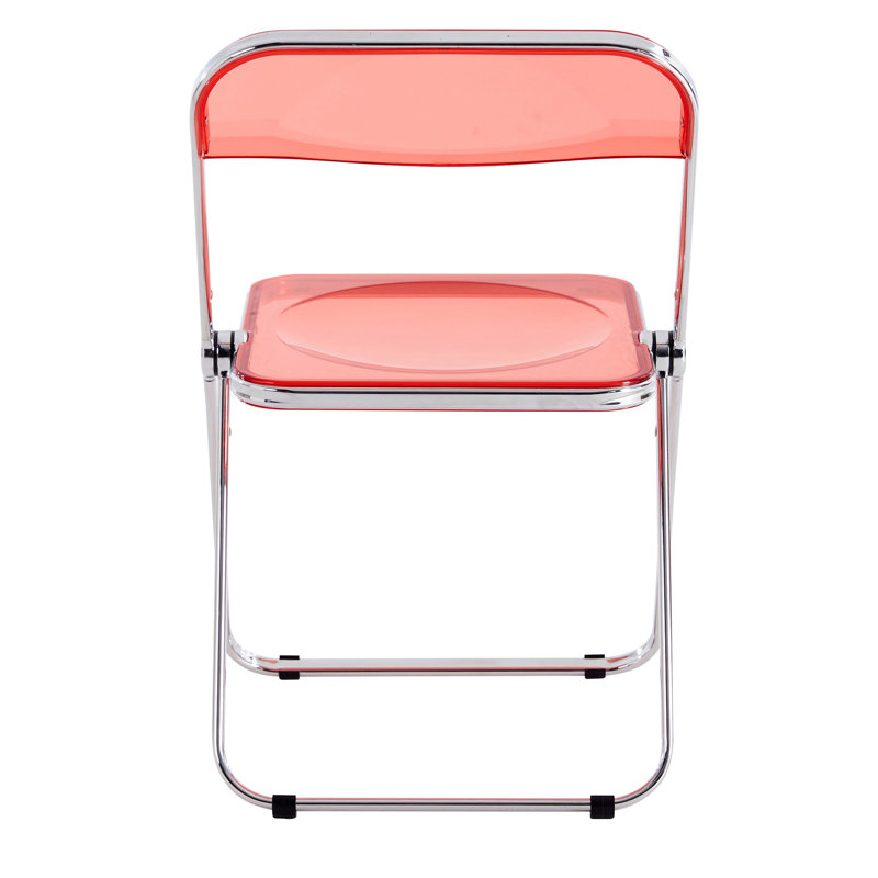 Chaise pliante en plastique, Rouge