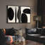 Art mural encadré, rétro, antique, classique pour chambre à coucher - 24 po x 36 po x 2 panneaux-60497541-60497542