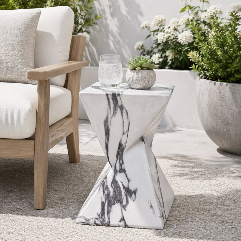 Table d'appoint 18,5 po MGO, Marbre