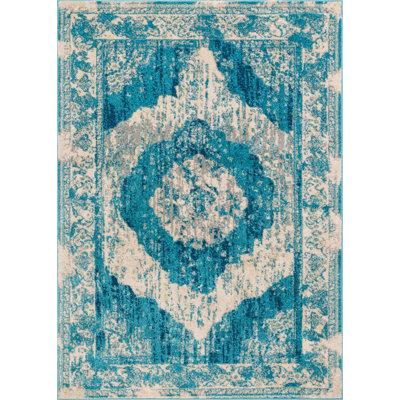Sydney Vintage Abstract Synthetic Area Rug