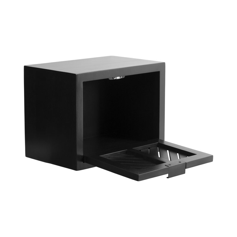 Table d'appoint en bois, Noir, noir, noir, noir