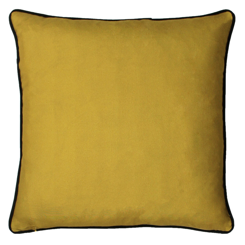 Floral Square Throw Cushion, Honey