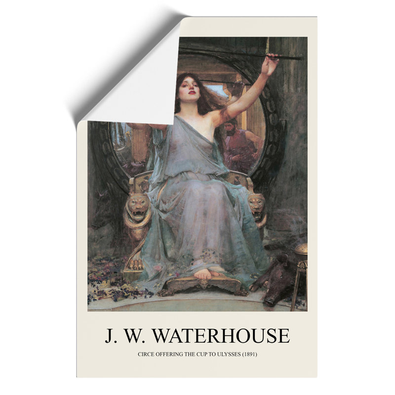 Circe Offering the Cup to Odysseus Print by John William Waterhouse - Frameless Print, 30cm H x 21cm W x 0.1cm D