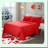 Luxury Soft Microfiber Twin Bed Sheet Set - 3-Piece Deep Pocket Bedding in Vibrant Red - Hypoallergenic, Wrinkle Resistant, Breathable - Cozy Sleep Experience