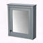 Armoire de rangement murale 24 po x 27 po avec miroir et tablettes réglables-974702774