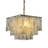 Addyson 3-Light Unique/Statement Square Coastal Natural Capiz Shell Tiered Chandelier-1001460582