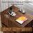  24" Nightstands with Rounded Corners, Modern Bedside Table with Charging Station, 2 Handleless Drawers End Table for Bedroom, Living Room-1467591782-1467591780