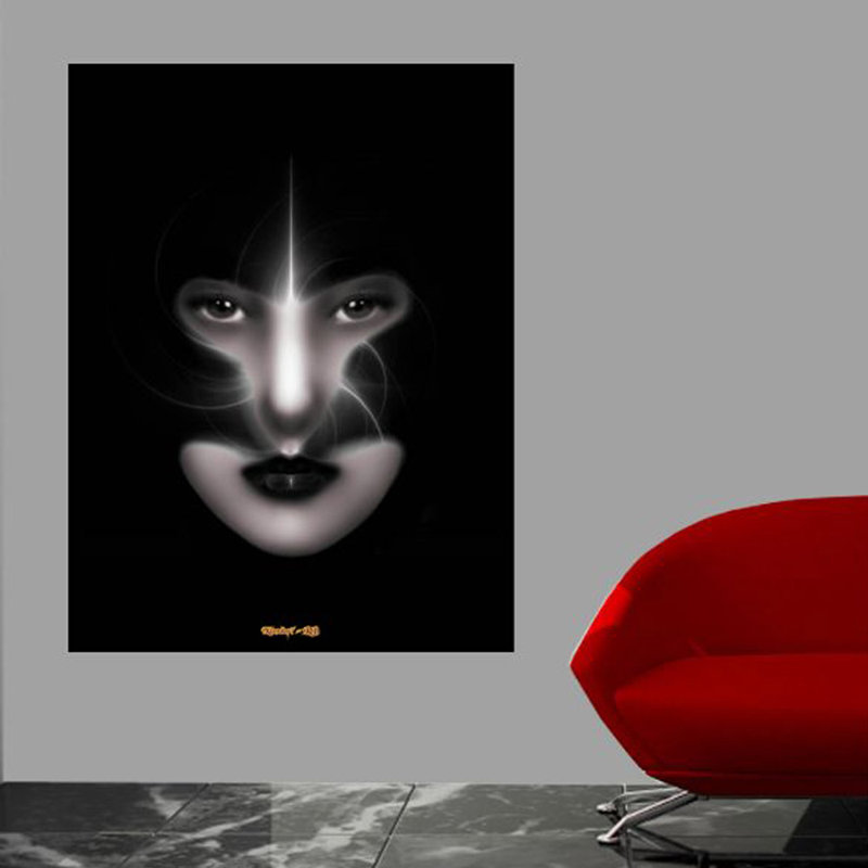 Adhésif décoratif yeux d'ange Xzendor7, H 48 po x l 36 po