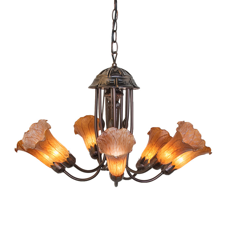 Jacumba 7 - Light Chandelier, Amber