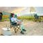 Chaise de jardin robuste à haut dossier supportant 250 lb, chaise pliante portative avec porte-gobelet-91351300