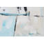 Hand -painted Hieroglyphic Turquoise Acrylic Painting