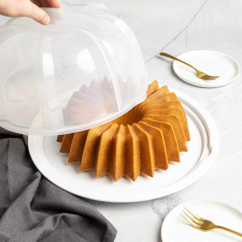 Nordic Ware Translucent Bundt Cake Keeper - White