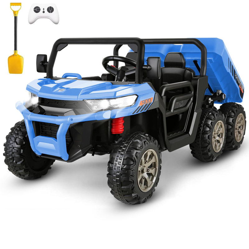 Delia Himimi 24 Volt 2 Seater All-Terrain Vehicles Battery Powered Ride On Toy with Remote Control, Blue
