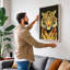 Bold Tiger Face Geometric - Print-136795768-136795769