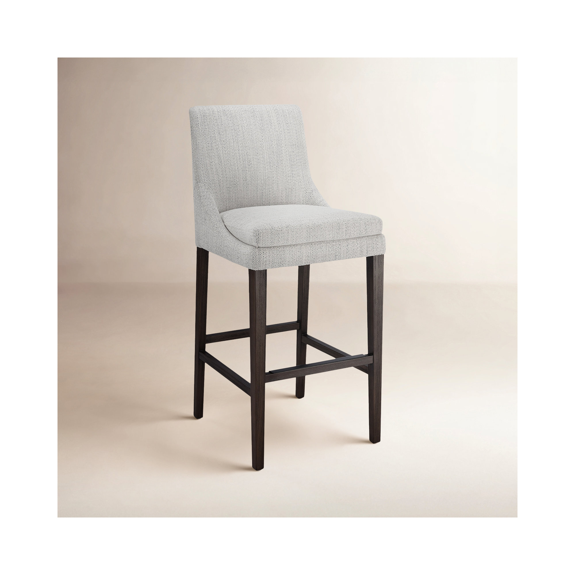 Niara Rectangle Upholstered Bar Stools , Bar Stool (30" Seat Height)