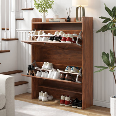 16 Pair Shoe Storage Cabinet