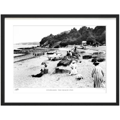 Studland, The Beach 1925 by Francis Frith - Single Picture Frame Print