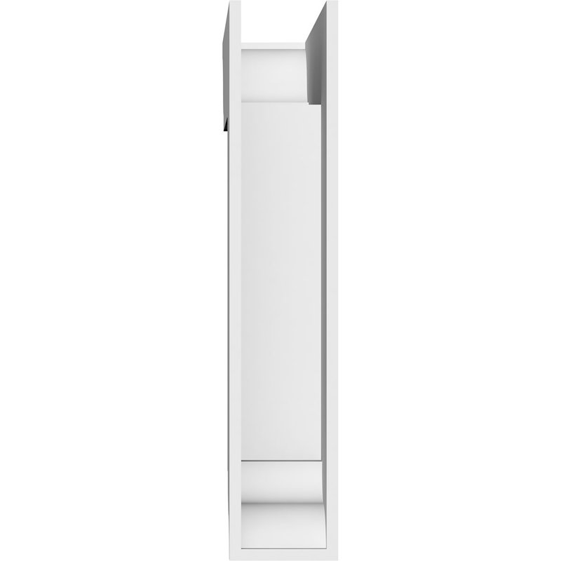 3"W x 14"D x 18"H Standard Thorton Architectural Grade PVC Bracket with Traditional Ends, 18"H x 3"W x 14"D