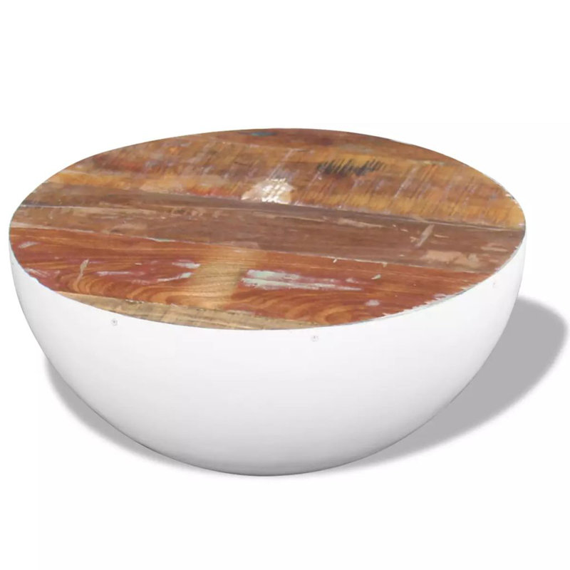 Chatou Solid Coffee Table, Brown, 30cm H x 60cm W x 60cm D