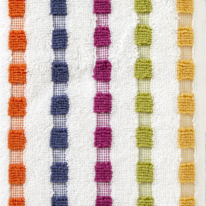 Small Colorful Cotton Jacquard Hand Towels Set