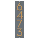 Floating Modern 3" Number Vertical Address Plaque (4 Digits)