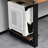 Walnut,Black Rectangular Solid Wood Writing desk-306449512