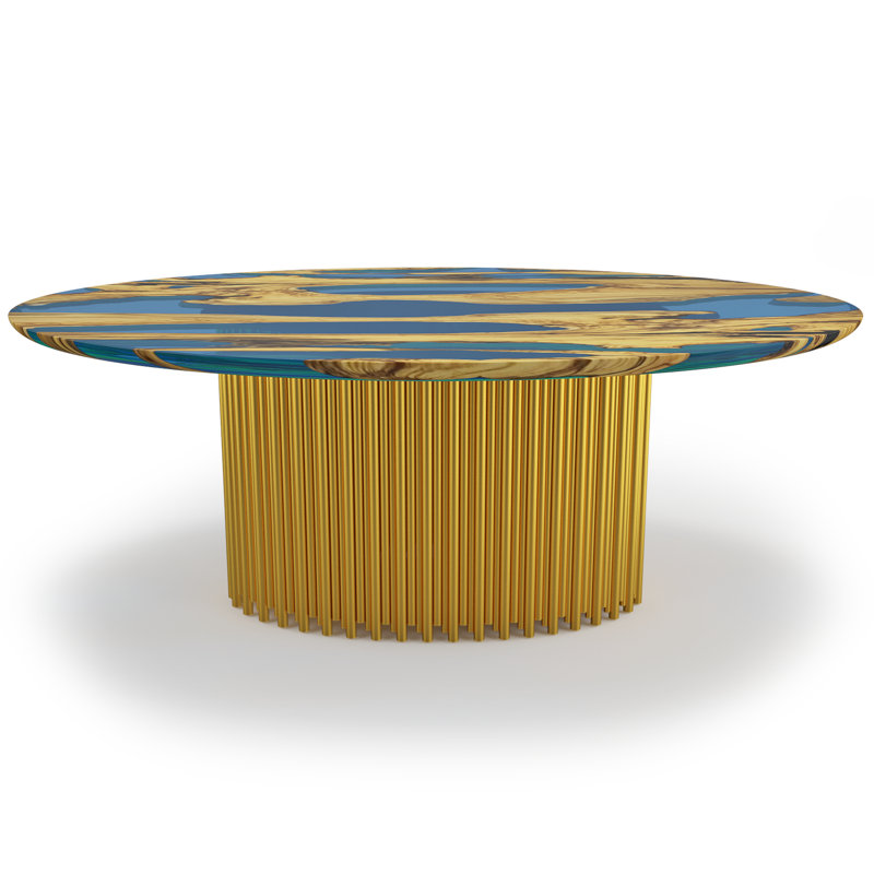 Okeanos Oval Dining Table, 48" W x 96" L