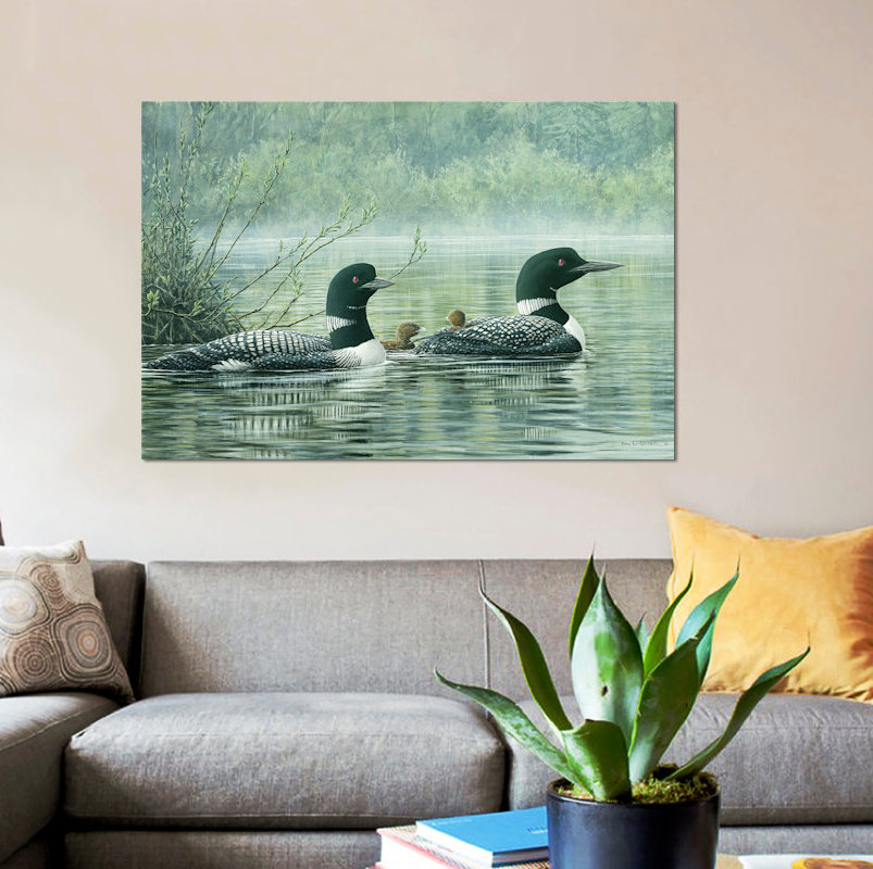 East Urban Home Northern Reflections Loons by Don Li-Leger