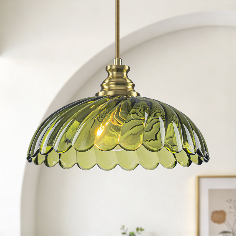 1 Gold Pendant, Green