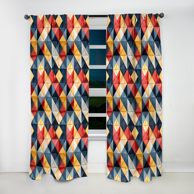 Scandinavian Simplicity Marble Motif I - Rideau obscurcissant en marbre abstrait - 1 panneaux, L 52 po x L 95 po
