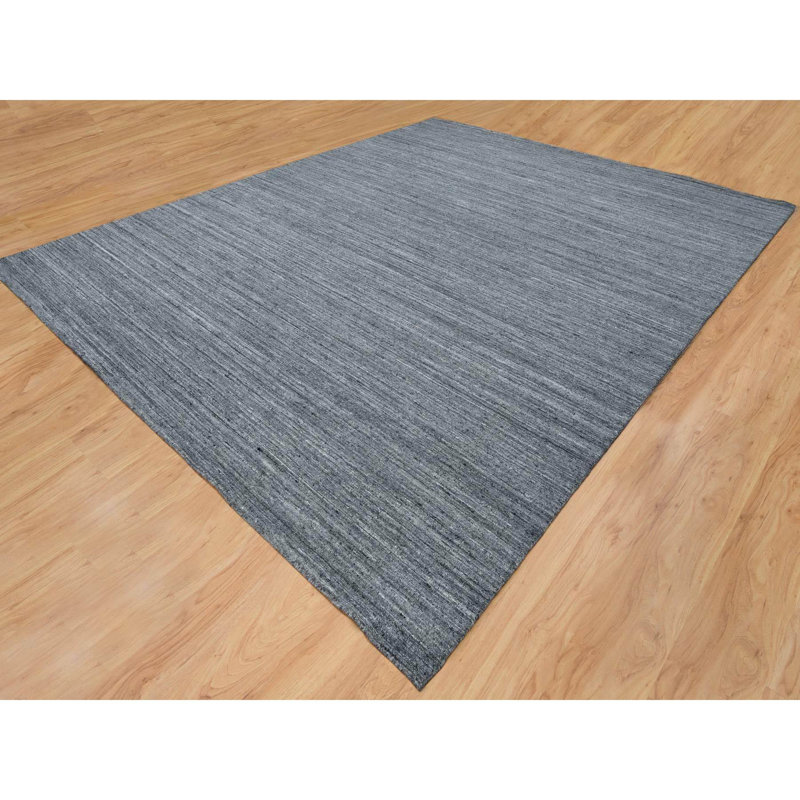 Shelbee One-of-a-Kind 12'1" X 15'1" New Age Wool Area Rug Grey
