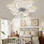 Ventilateur de plafond 30,7 po avec lumières, télécommande 3 températures de couleur, ventilateur à 6 vitesses
