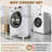 Adjustable Refrigerator Stand with Round Tube Frame, Elevated Appliance Base with Protective Pads