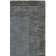 Tapis gris anthracite / bleu en laine crocheté à la main Frederica