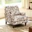 Upholstered Cotton Blend Armchair
