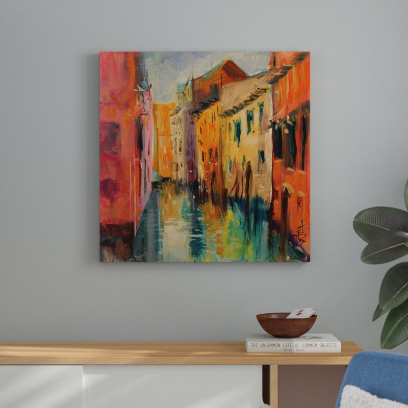 Venise III - reproduction d'art, H 32 po x l 32 po x P 1,5 po, Toile tendue