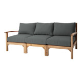Huntington Teak Outdoor Sofa with Sunbrella Cushions