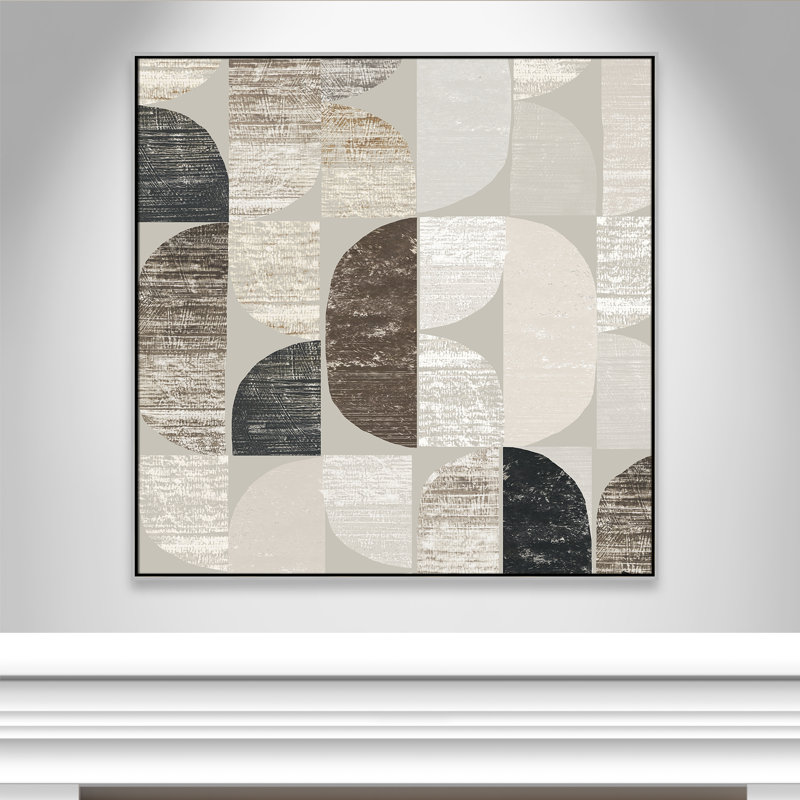 Shape and Form II - Square Version Print par Tom Reeves, Argent, H 46,5 po x l 46,5 po