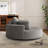Wide Corduroy Swivel Chair And Fluffy Sleeper Sofa With 360° Rotation For Living Room And Lounge-247949096