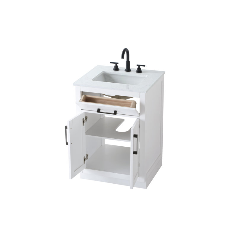 Ahner 24 inch Single Bathroom Vanity, White