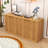 Elegant Wave Panel Storage Cabinet – Durable Sideboard-1318024236