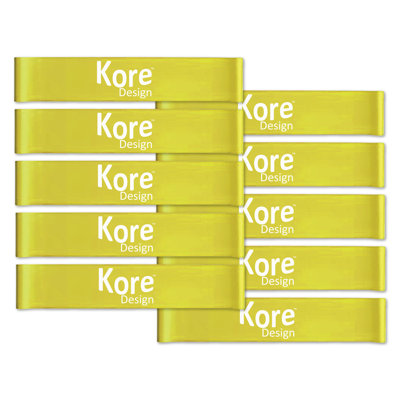 Kore Design™ Fidget Kick Bands Latex (10” to 16”) 10-pack, Yellow