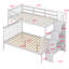 Lit superposé avec rangement et garde-corps pour la chambre à coucher-325159971