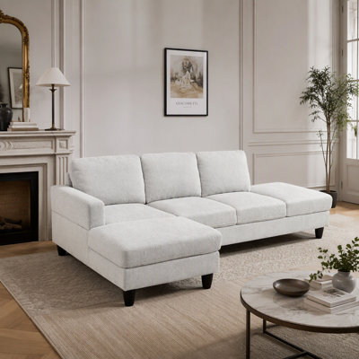 Canapé modulaire en L 101,5 po avec méridienne gauche et repose-pieds de 101,5 po