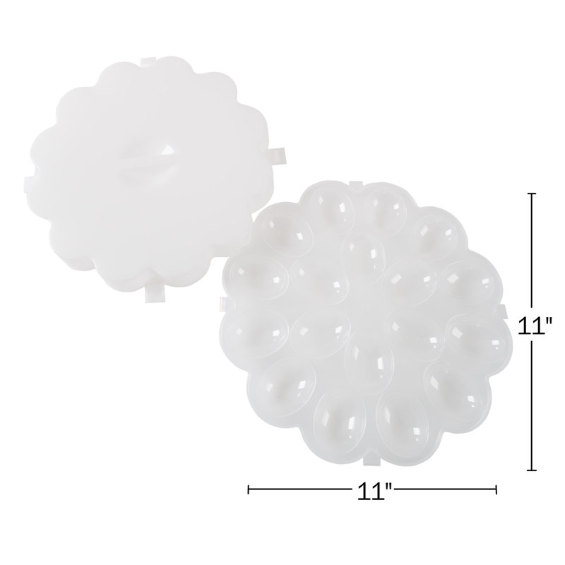 Viramontes 2 Deviled Egg Containers with Lid