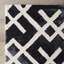 Tapis géométrique en laine / coton touffeté à la main Bryauna-20111089