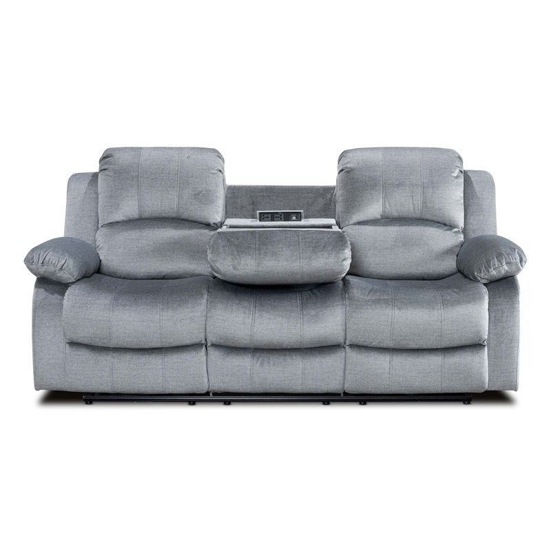 Alaiyna Wide Home Theater Recliner Recliner, Grey, 3
