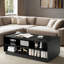 Table basse moderne moderne avec 4 tiroirs et 2 tablettes-1888475279