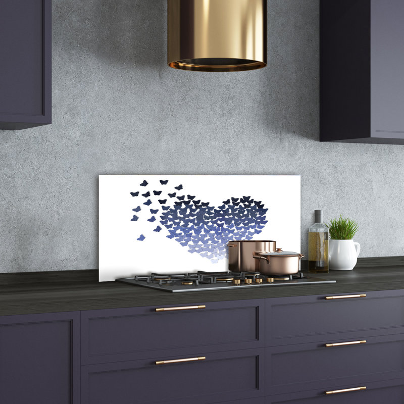 50cm W x 100cm L Glass Peel and Stick Panel