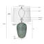 Lampe de table en verre